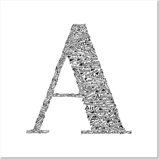 Letter A Posters and Art